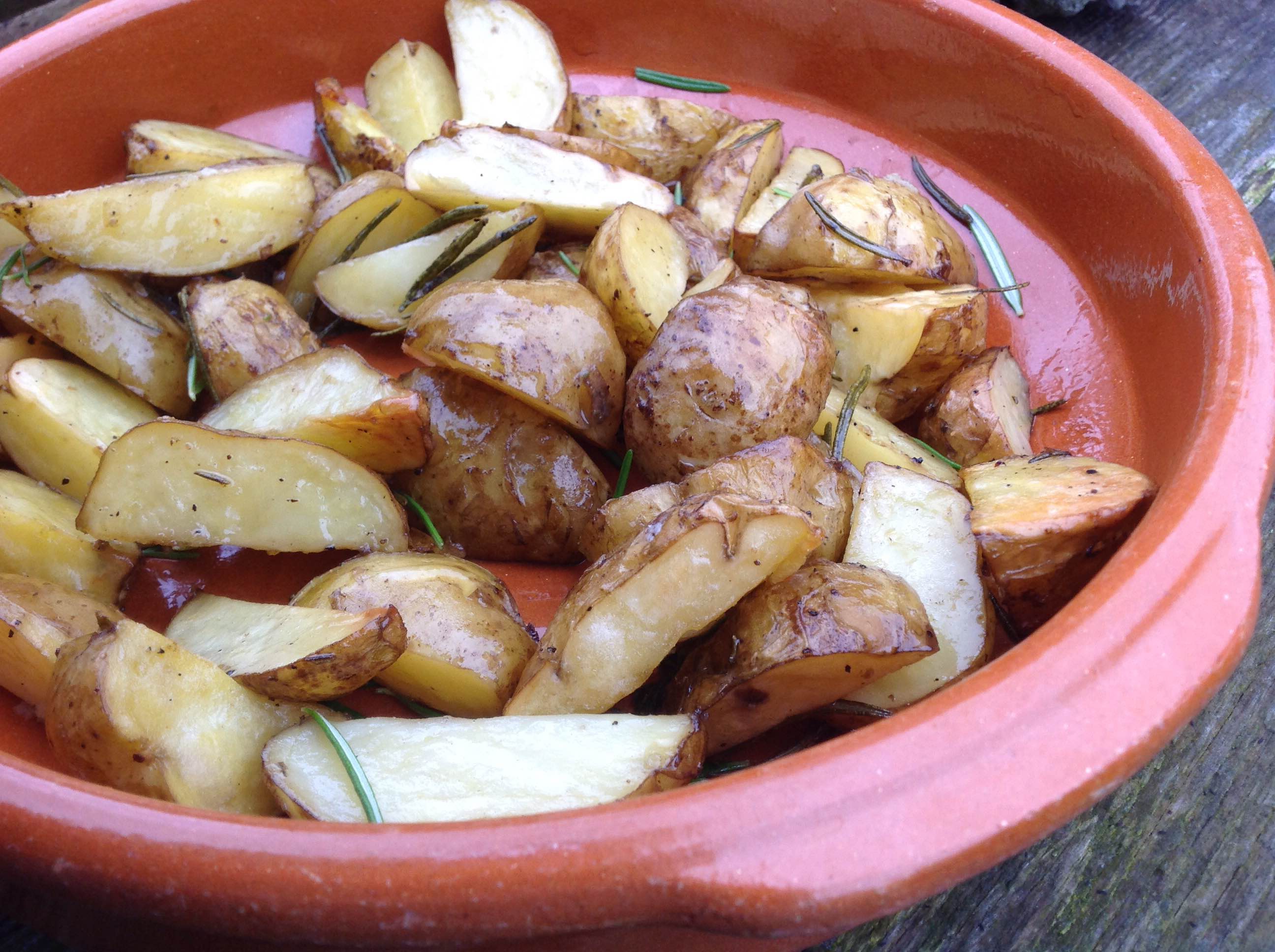 Geroosterde aardappelen met rozemarijn en zeezout