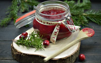 Cranberry compote met rozemarijn