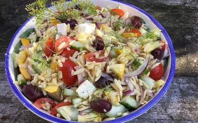 Griekse Orzo salade
