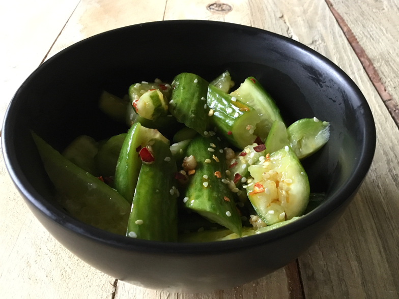 Chinese komkommersalade