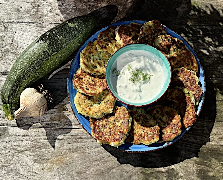 Courgettekoekjes met geitenkaas